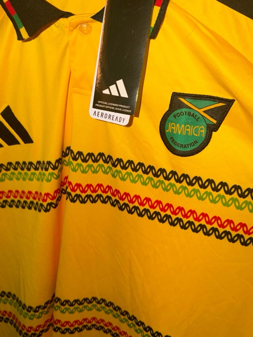 Adidas Bob Marley soccer jersey polo - Picture 2 of 4